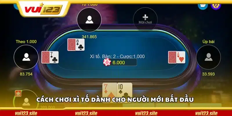 Cách chơi xì tố dành cho người mới bắt đầu